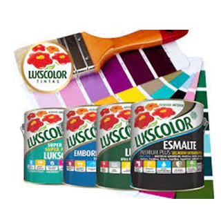 Tintas Lukscolor com grande variedade de cores e aplicações